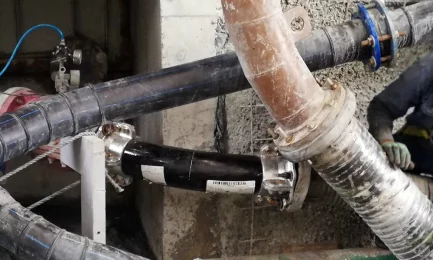 Installation of a Pexgol Elbow with Mechanical Joints to Replace HDPE.