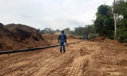 Pexgol pipe was selected for the Assembly of a Muddy Water Transport Line for a Palm Oil Processing Company.