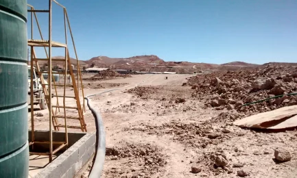Installation of a Pexgol Line 200 Meters Deep at an Underground Mine