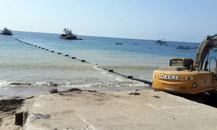 Installation of Pexgol Pipes to Transport Fish.