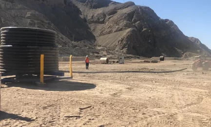 Installation of 1000 Meters of PE-X Pipe for an Underground Mine.