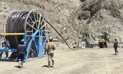 Replacement of a Drainage Line in an Underground Mine.