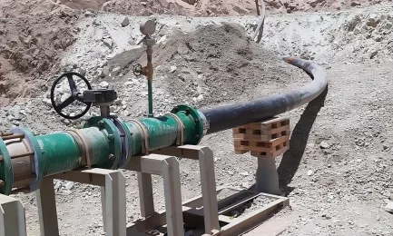Installation of a Drainage System in an Open Pit Mine.