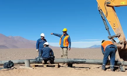 High Pressure Water Transport for a Gold Mine.