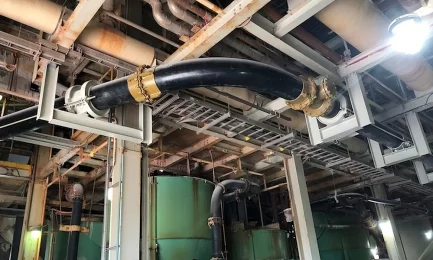 Instalación de Tubería Pexgol para una Línea de Transporte de Salmuera Caliente.