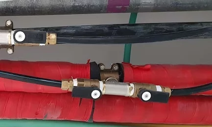 Installation of Pexgol Pipes for Transporting Hot Water.