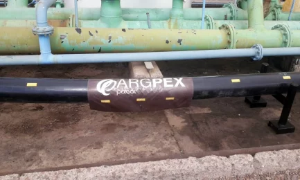 Installation of Pexgol Pipe in a Formation Water Treatment Plant.